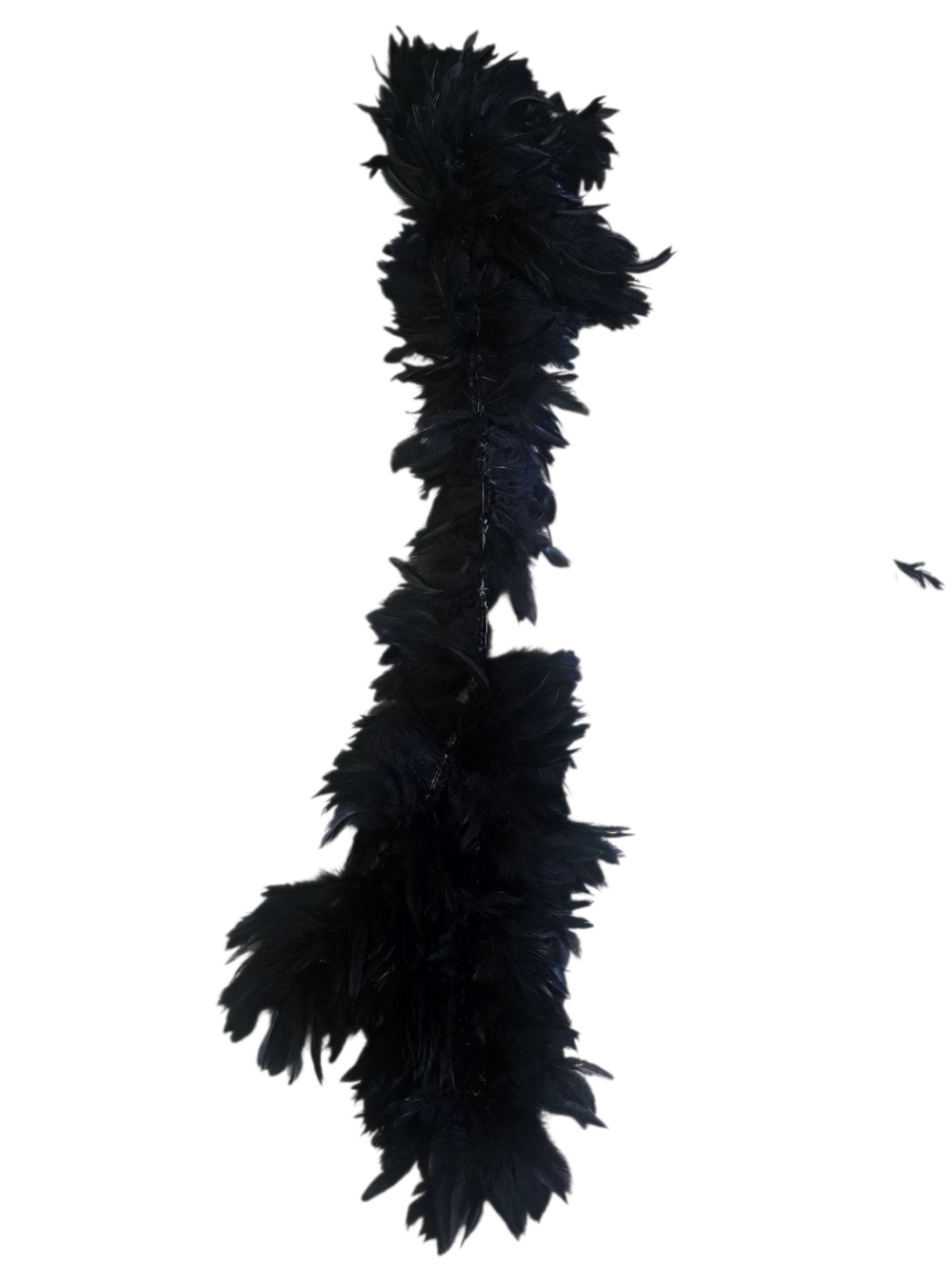 Black Feather Boa – 60” Glam Statement / Old Hollywood / Burlesque Vibe - Picture 2 of 5